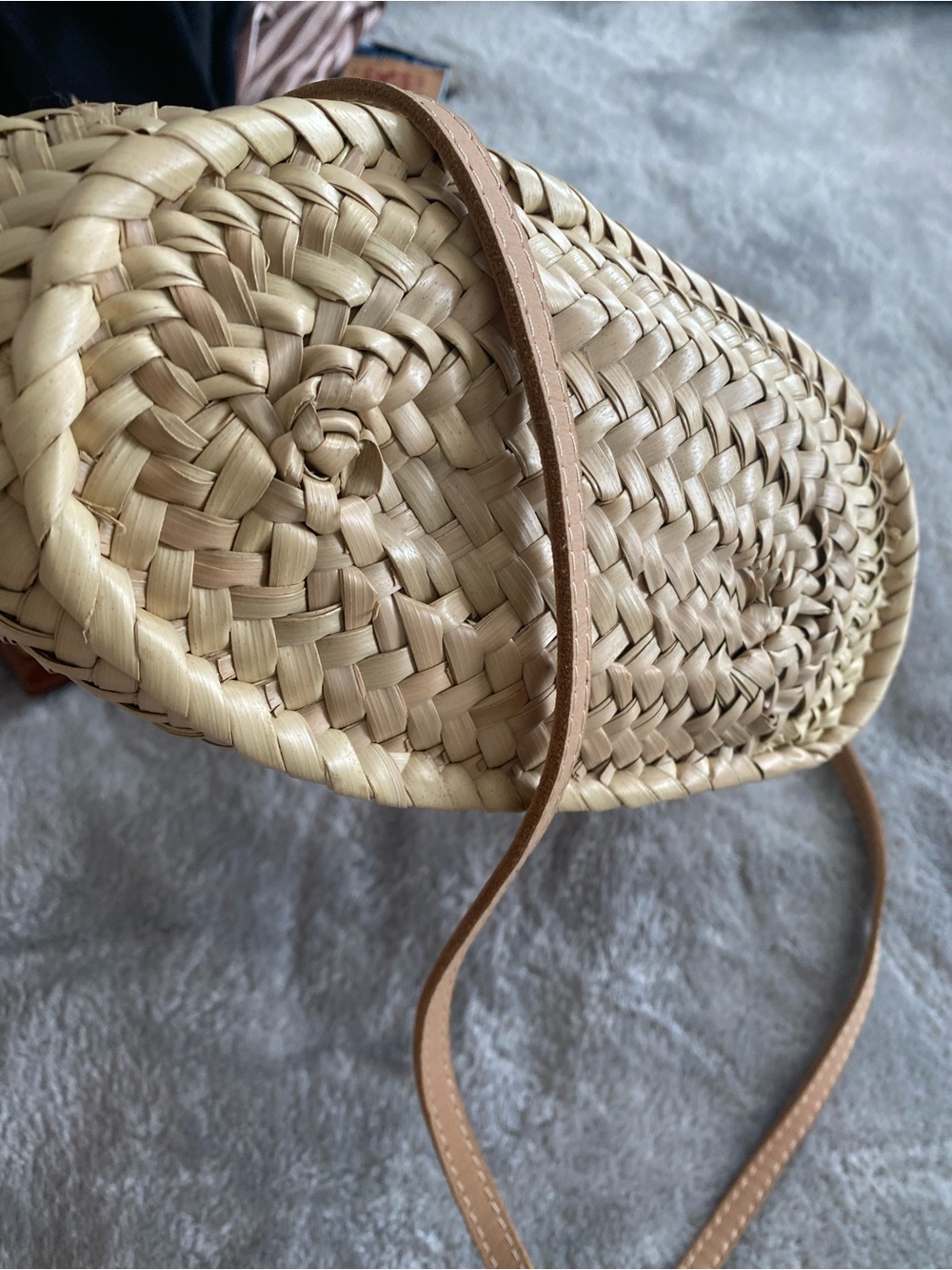 Jacquemus Tan Straw Basket Tote - Picture 4 of 4